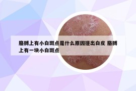 胳膊上有小白斑點是什么原因搓出白皮 胳膊上有一塊小白斑點