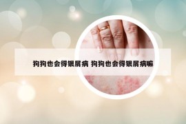 狗狗也會得銀屑病 狗狗也會得銀屑病嘛