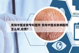 貴陽中醫(yī)皮膚?？漆t(yī)院 貴陽中醫(yī)皮膚病醫(yī)院怎么樣,收費?