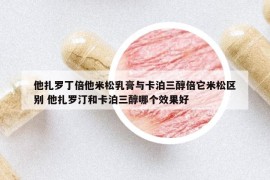他扎羅丁倍他米松乳膏與卡泊三醇倍它米松區(qū)別 他扎羅汀和卡泊三醇哪個(gè)效果好