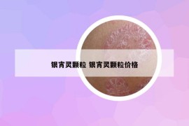 銀宵靈顆粒 銀宵靈顆粒價(jià)格