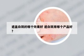 遮蓋白斑的哪個效果好 遮白斑用哪個產品好?