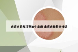市容市貌專項整治牛皮癬 市容市貌整治標(biāo)語
