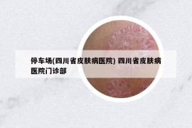 停車場(chǎng)(四川省皮膚病醫(yī)院) 四川省皮膚病醫(yī)院門診部