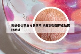宋都御街朝鮮皮膚醫(yī)院 宋都御街朝鮮皮膚醫(yī)院地址
