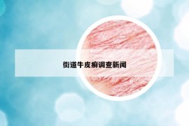街道牛皮癬調(diào)查新聞